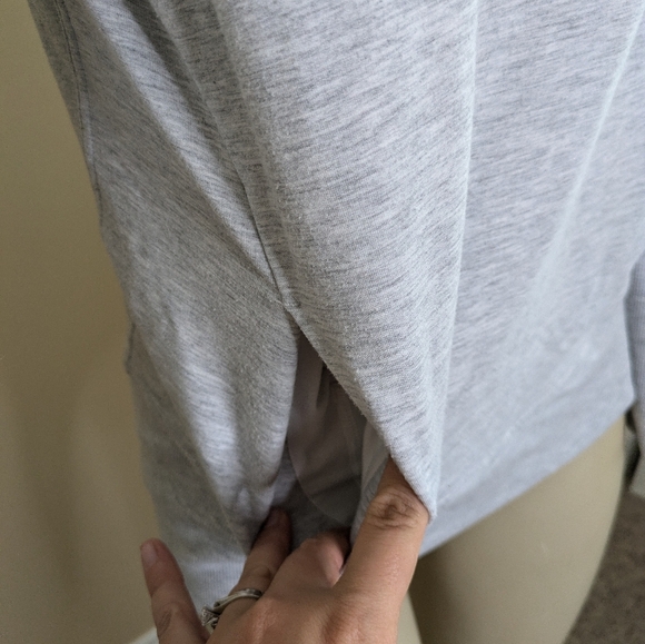 Lululemon  High Lines Pullover Sweatshirt Heathered Gray Modal Moch Size 4 - Picture 5 of 11